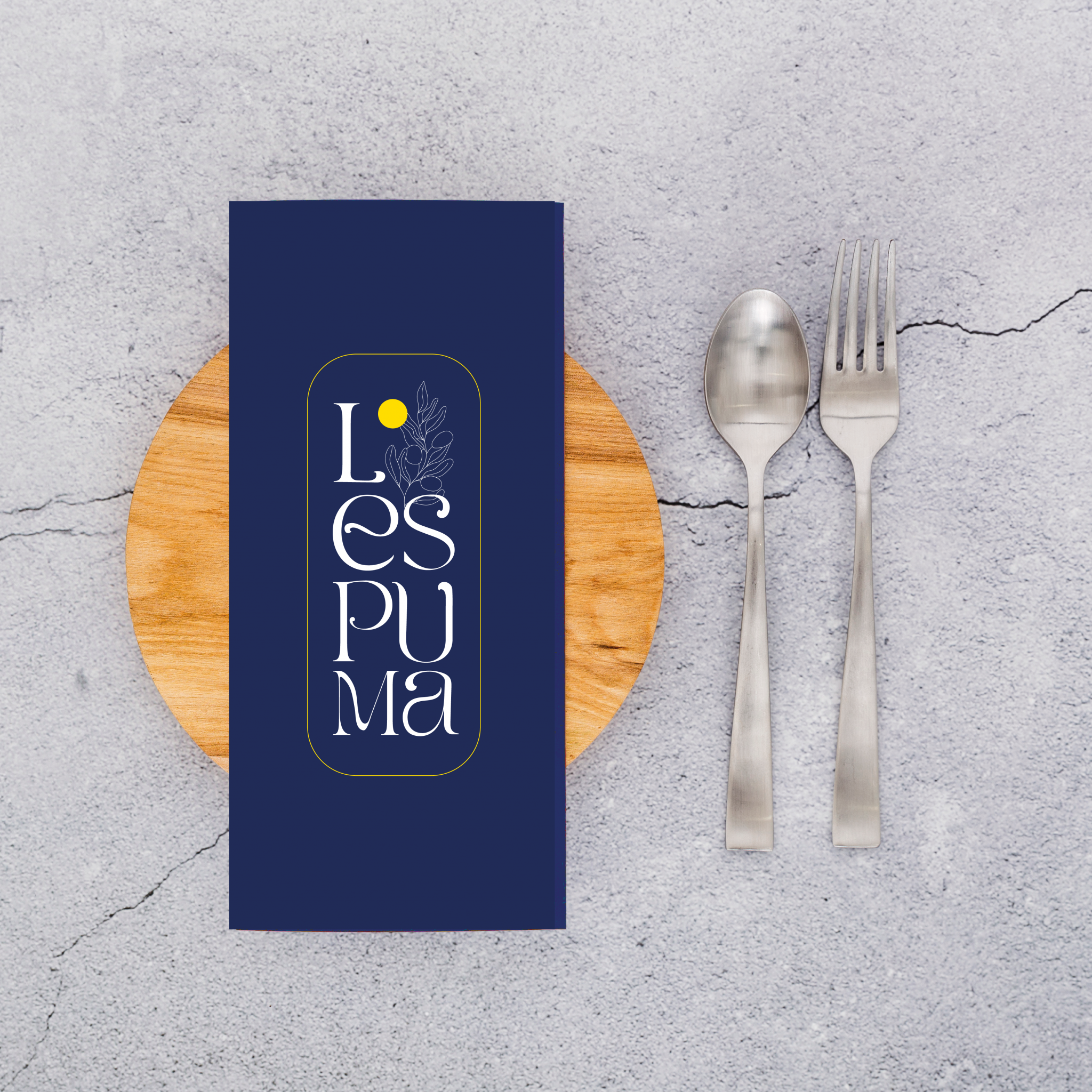 Identité visuelle restaurant L'Espuma à Nantes
